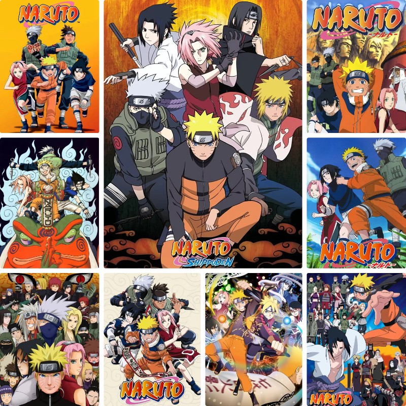 Photo Mosaic Print - DIY Naruto Anime Diamond Painting Shonen