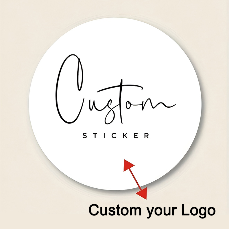 Personalised Candle Label - Customizable Photo Stickers with Multicolor Logos