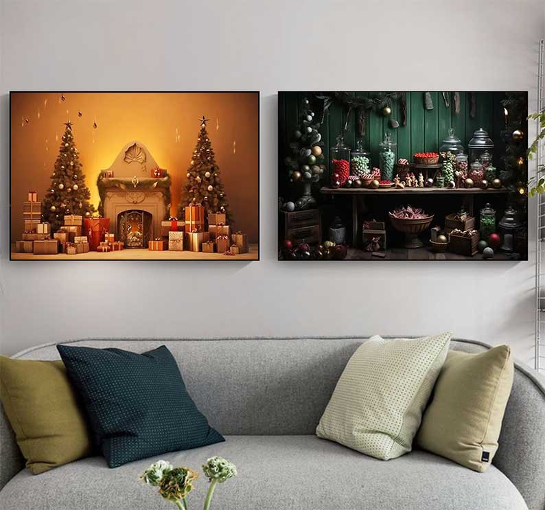 1pc frameless Large Christmas  - Family Tree Print review and price