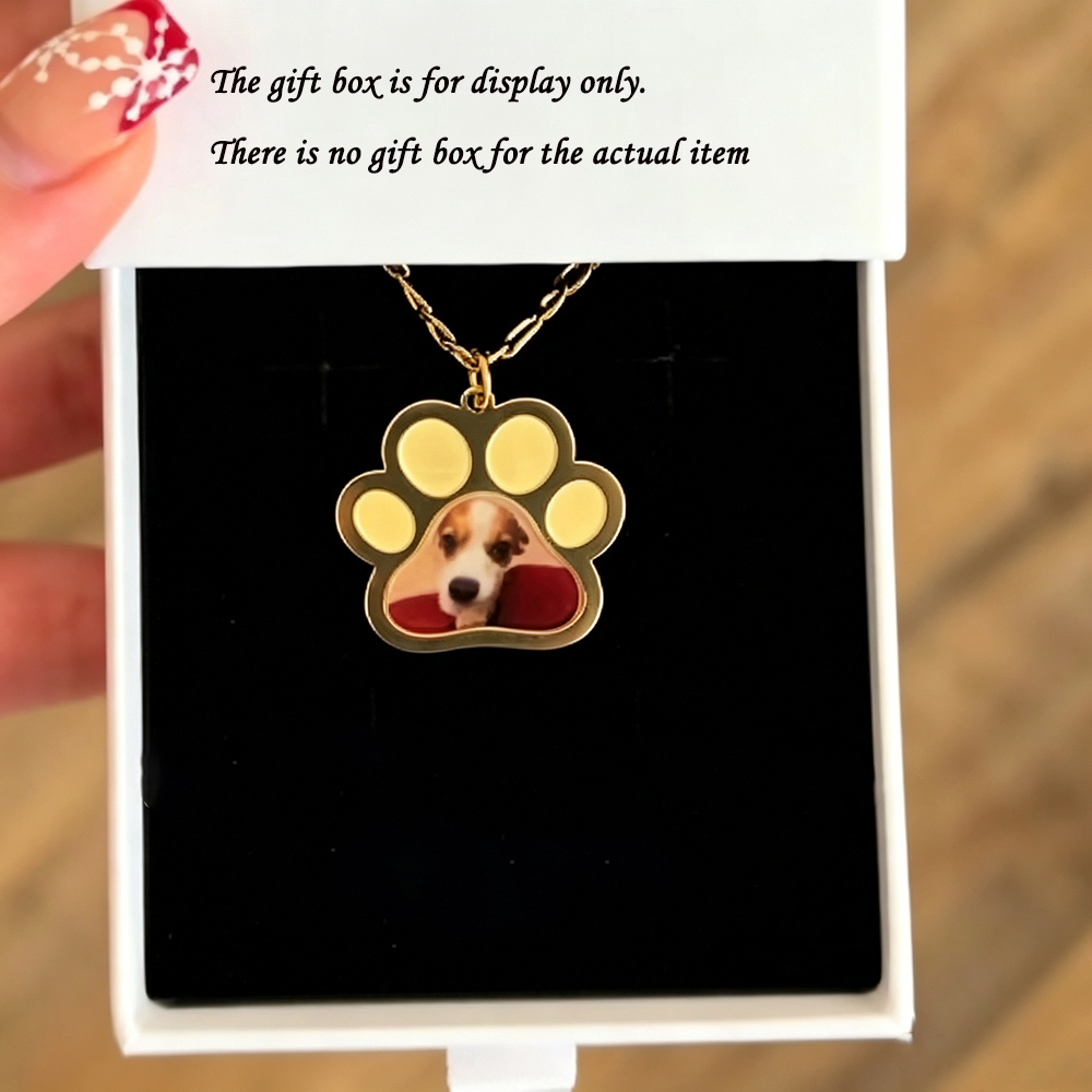 Personalized Pet Paw Colors Pr - Name Necklace Custom review and price