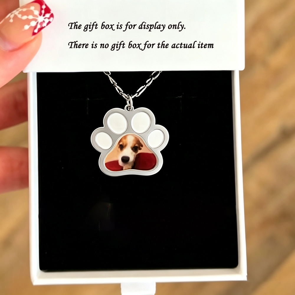 Personalized Pet Paw Colors Pr - Name Necklace Custom review and price