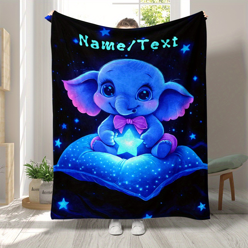 Personalized Cute Blue Elephan - Custom Night Sky review and price