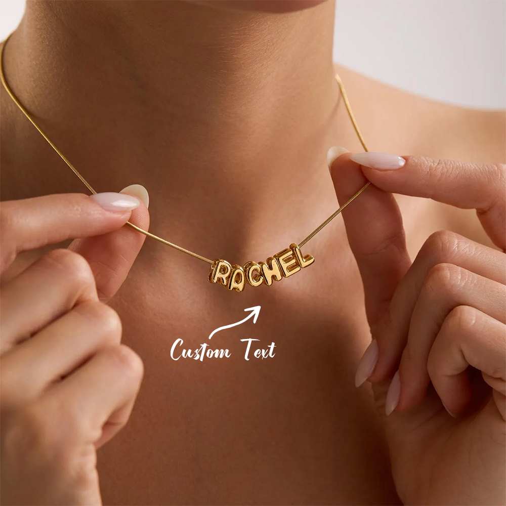 Custom Balloon Initial Name Ne - Name Necklace Custom review and price