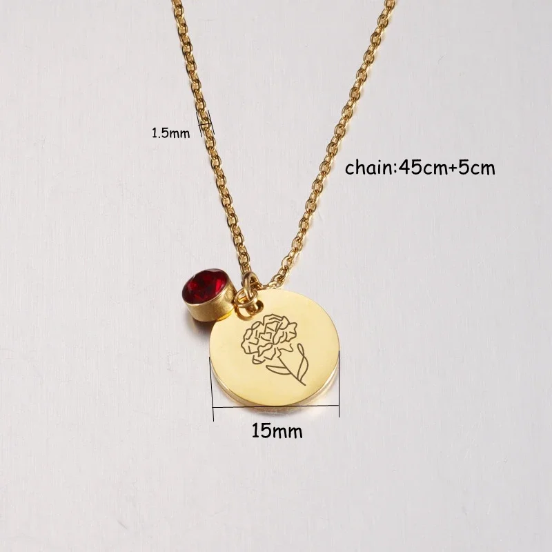 Birth Month Flowers Clipart Fl - Birth Flower Necklace review and price