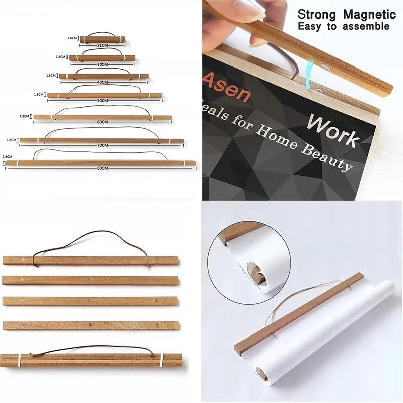 21 30 40 50cm Magnetic Poster  - Engraved Wood Frame review and price