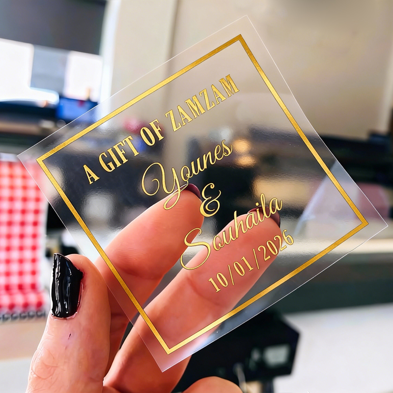 50PCS Square Personalized Wedd - Personalised Candle Label review and price