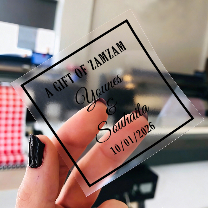 50PCS Square Personalized Wedd - Personalised Candle Label review and price