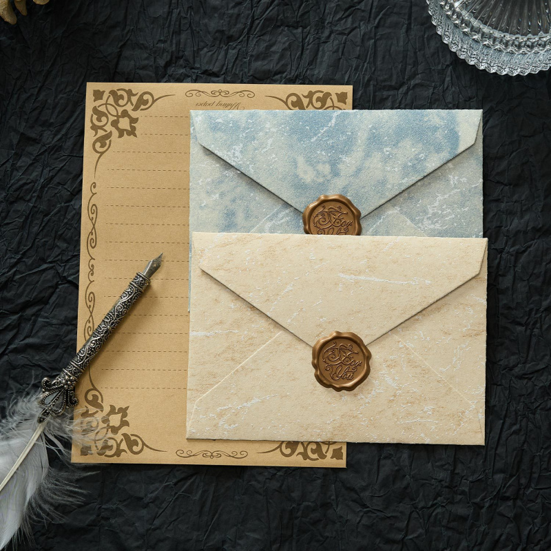 5pcs Gilded Shadow Envelope Ch - Wax Seal Letter Kit review and price