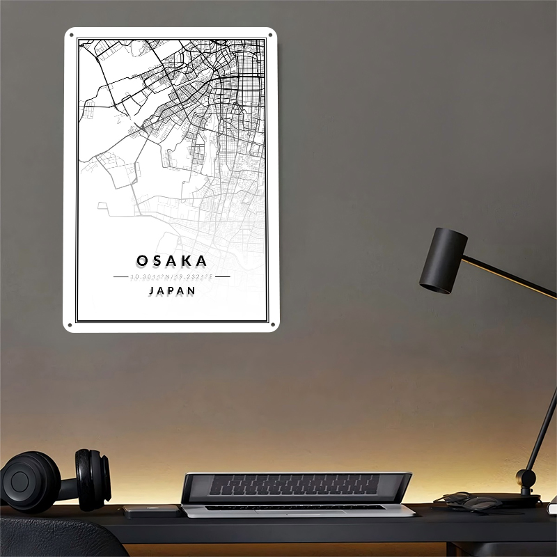 Osaka Map 3D Texture Printed P - Custom Map Poster review and price