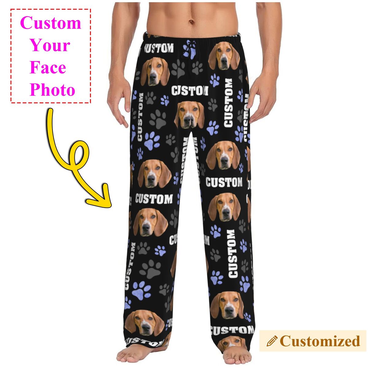 Men Custom Dog Photo Pajama Pa - Pet Portrait Custom review and price