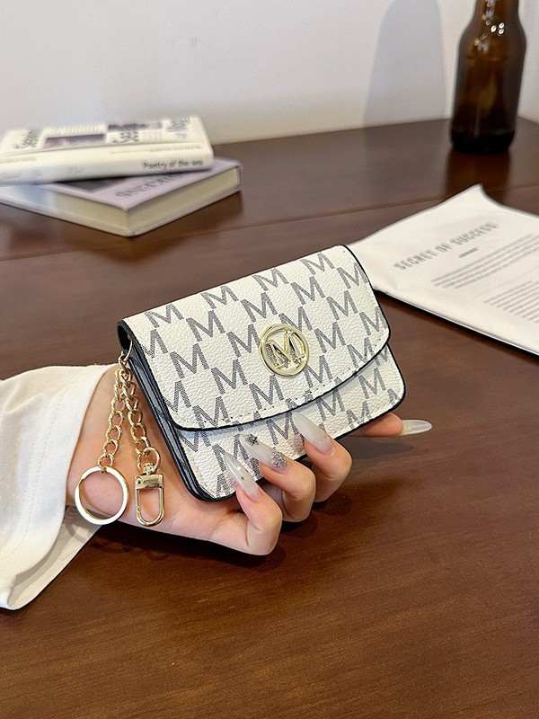 Retro Monogram Print Faux Leat - Monogram Keychain Leather review and price