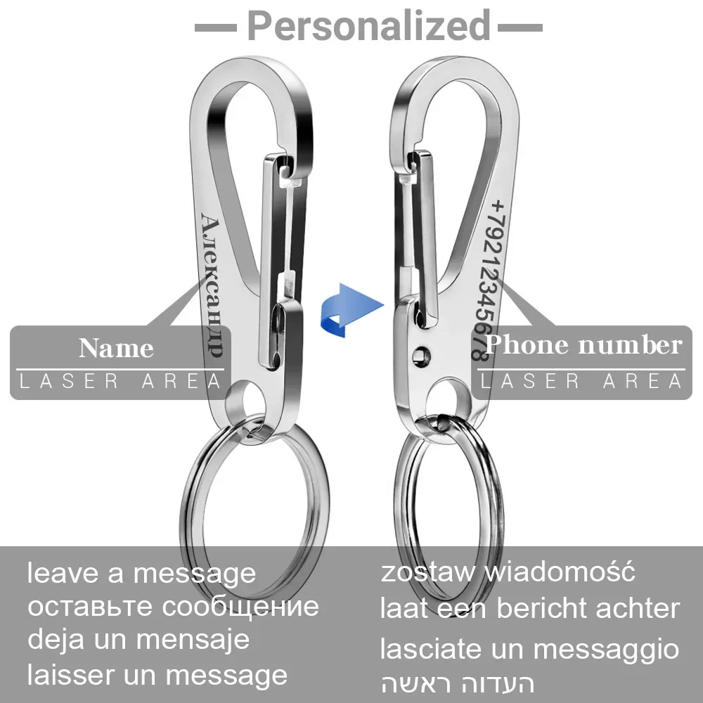 304 Stainless Steel Keyring Pe - Initial Ring Custom review and price