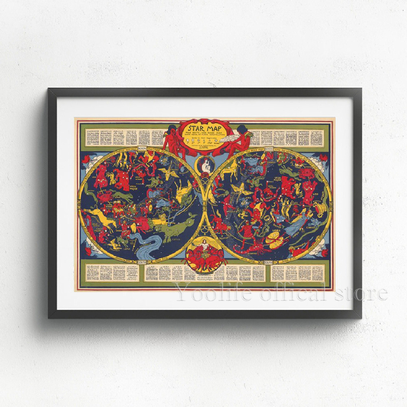 1pc Celestial Planisphere Map  - Custom Star Map review and price