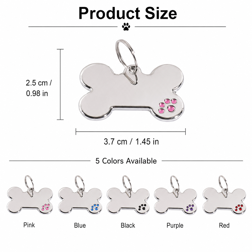 Custom Text Dog Tag Bone Shape - Pet Portrait Custom review and price