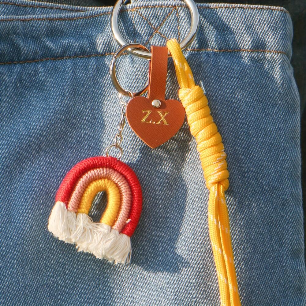 Custom Initial Heart Leather T - Monogram Keychain Leather review and price