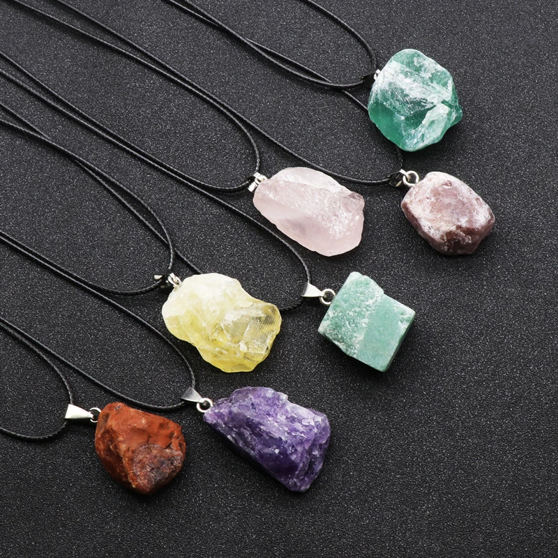 Natural Uruguay Amethyst Rough - Birth Flower Necklace review and price