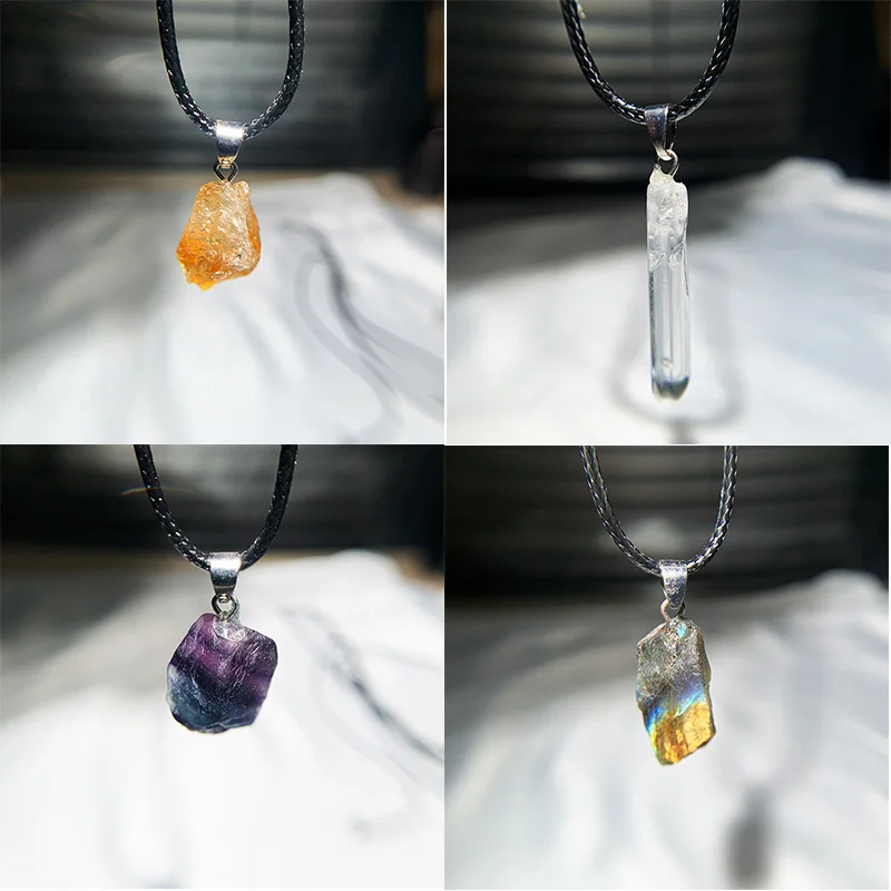 Natural Uruguay Amethyst Rough - Birth Flower Necklace review and price