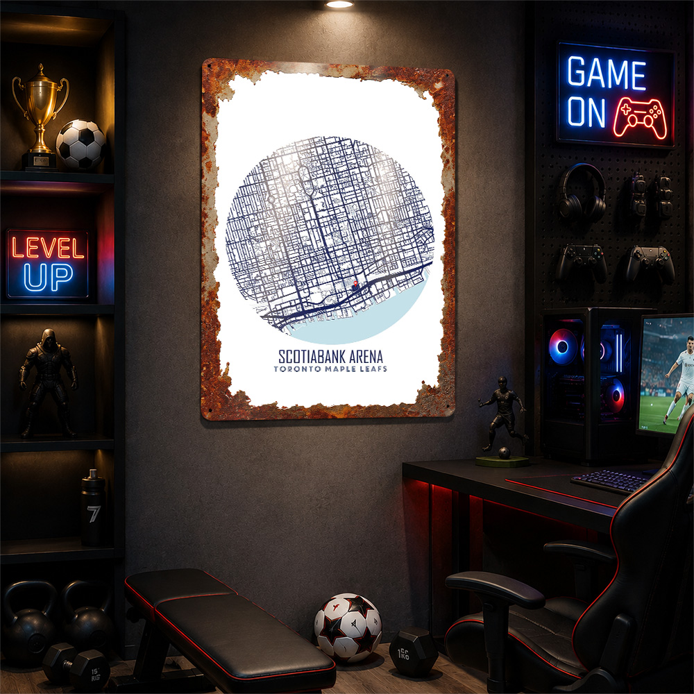 Scotiabank Arena Map Metal Pos - Custom Map Poster review and price