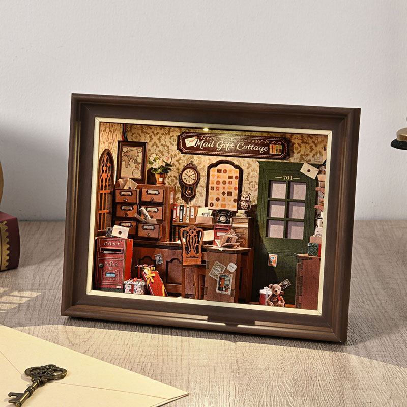 DIY 3D Wooden Book Nook Kit Mi - Engraved Wood Frame review and price