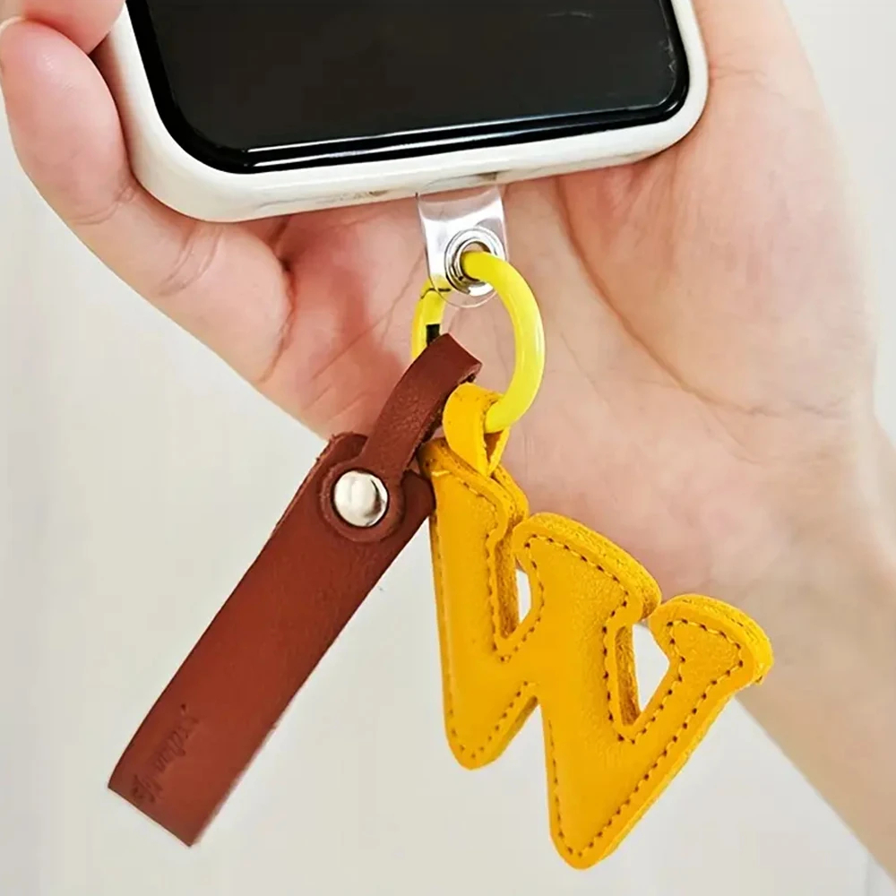 Creative PU Leather 26 Letter  - Monogram Keychain Leather review and price