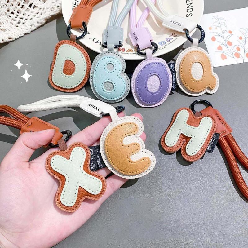 26 Alphabet PU Leather Keychai - Monogram Keychain Leather review and price