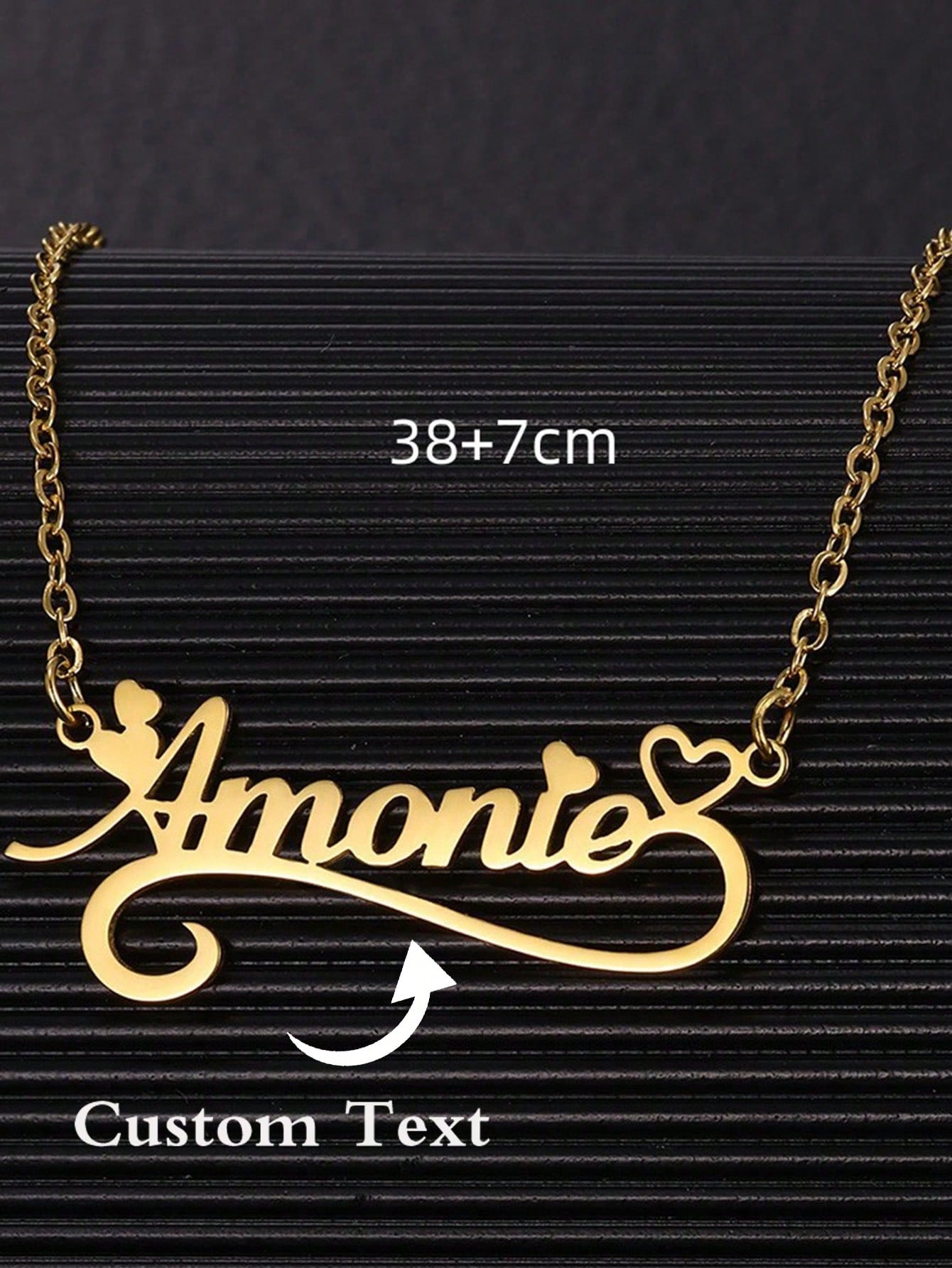 Custom Name Hollow Heart Neckl - Name Necklace Custom review and price