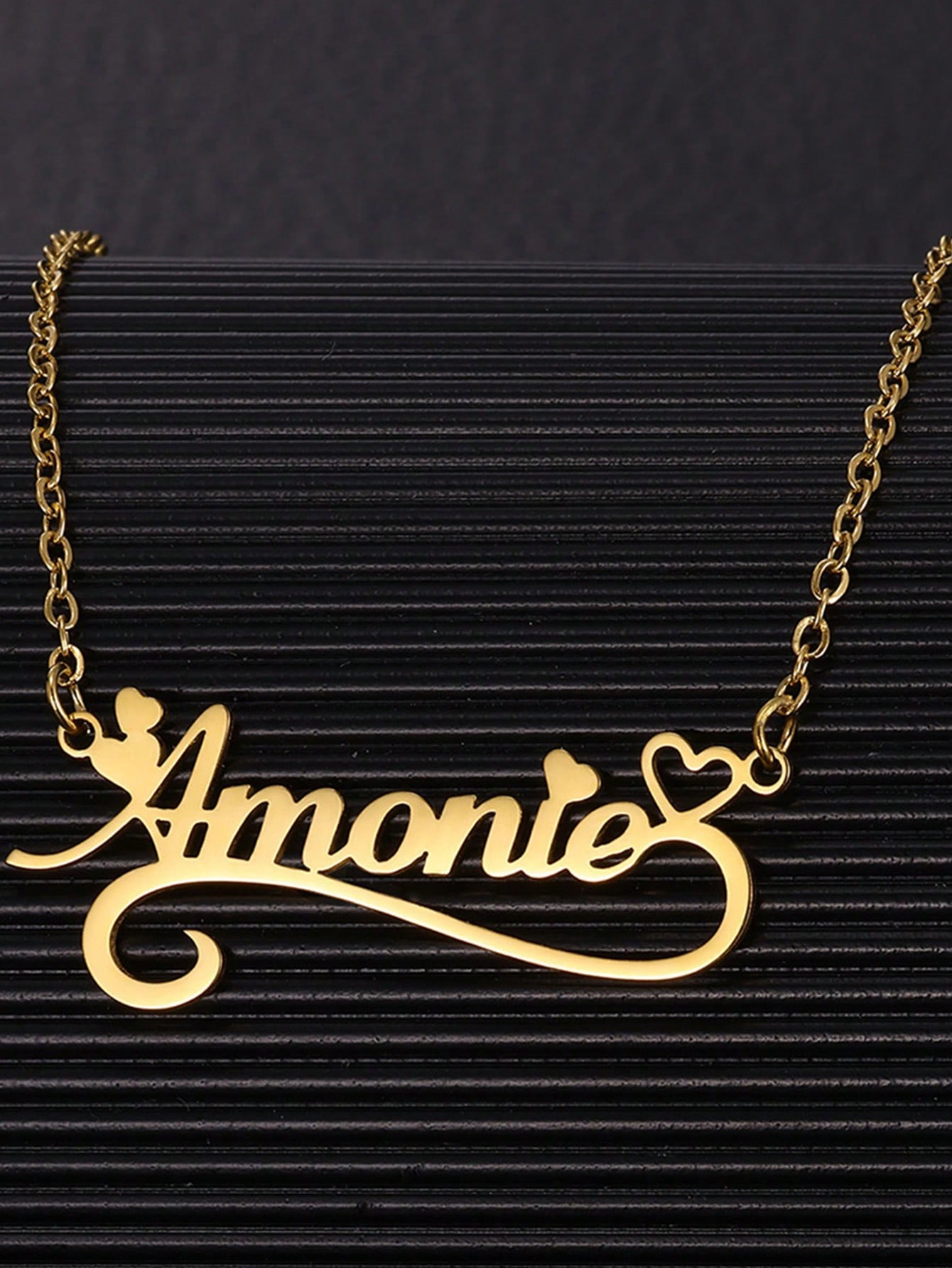 Custom Name Hollow Heart Neckl - Name Necklace Custom review and price
