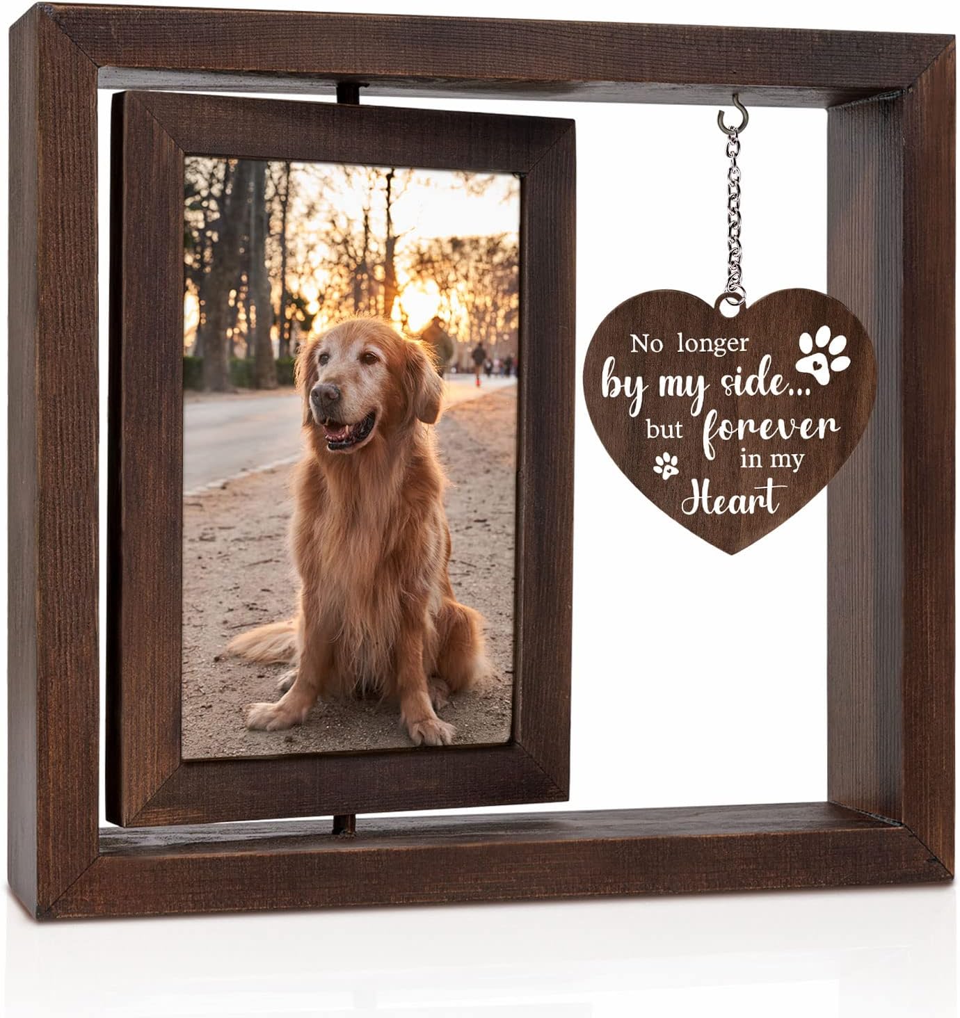 Pet Memorial Photo Frame for D - Engraved Wood Frame review and price