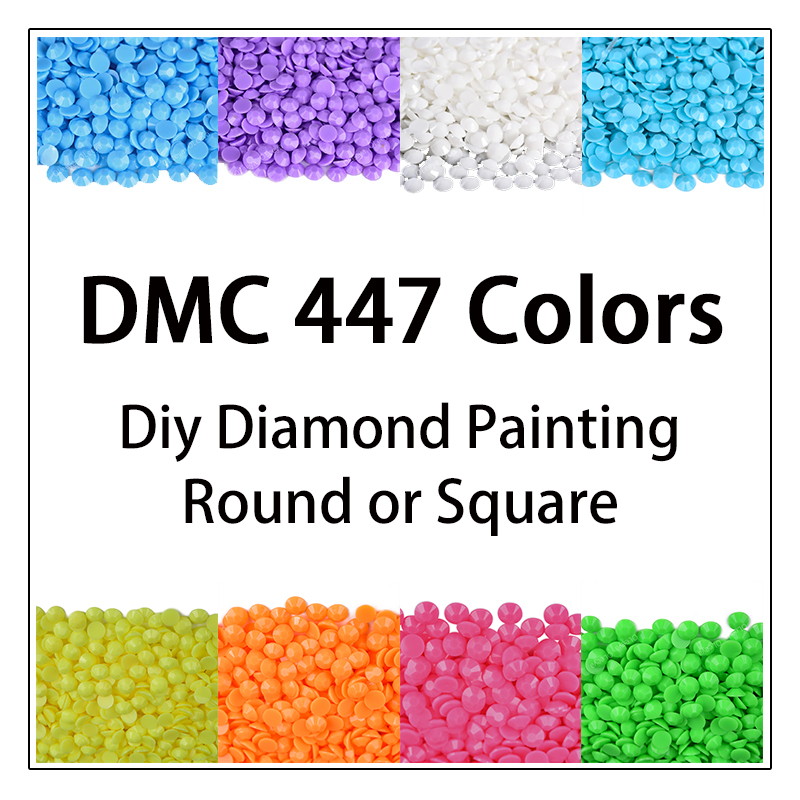 DMC 447 Colors 5D Diy Diamond  - Photo Mosaic Print review and price