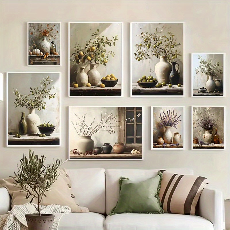 1pc Frameless Retro Still Life - Family Tree Print review and price