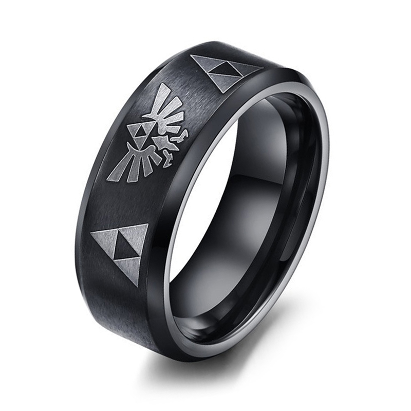Fashion Anime Triforce Triangl - Initial Ring Custom review and price