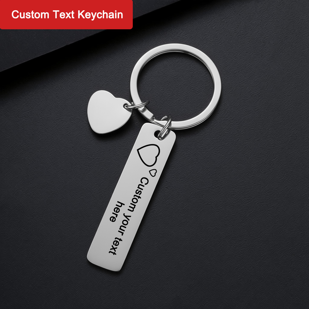 Custom Text Keychain Personali - Initial Ring Custom review and price