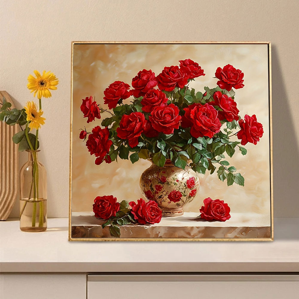 Rose Diamond Painting Full Squ - Photo Mosaic Print review and price