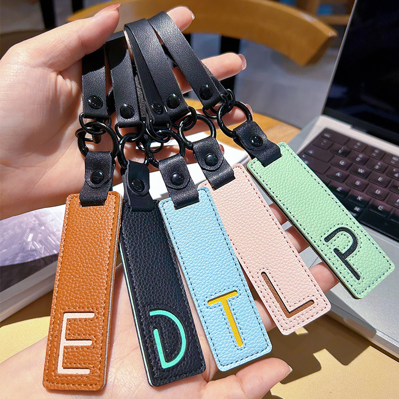 Classic Pu Leather Keychain A- - Monogram Keychain Leather review and price