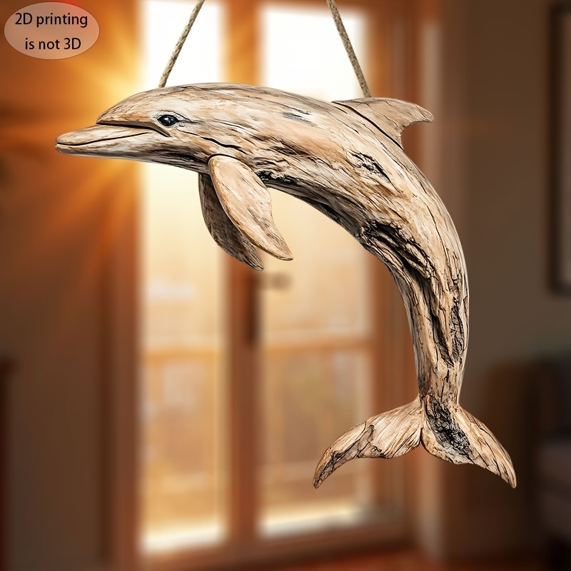 2D 10in Elegant Dolphin Wooden - Family Tree Print review and price