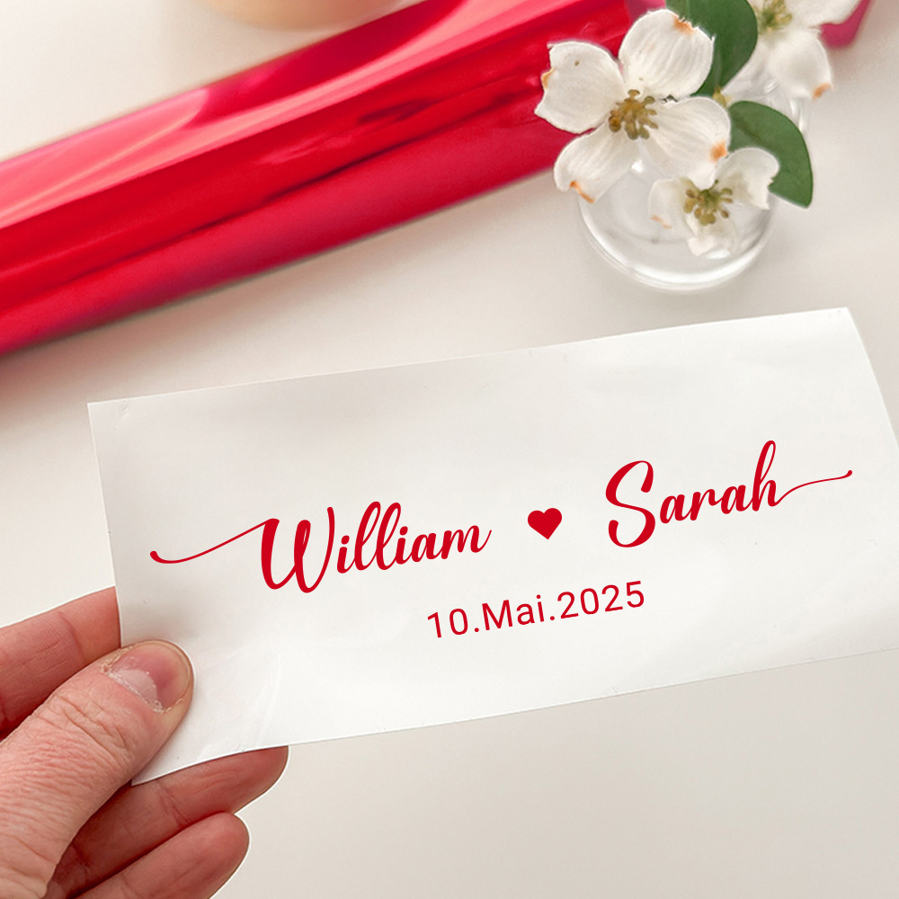 Custom Name Decals for Wedding - Personalized Name Box review and price