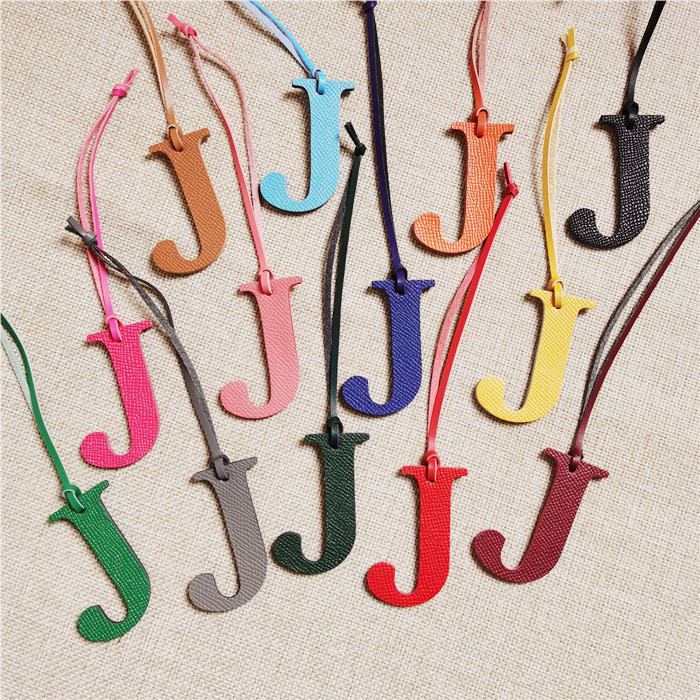 English Letter H I J K L M N A - Monogram Keychain Leather review and price