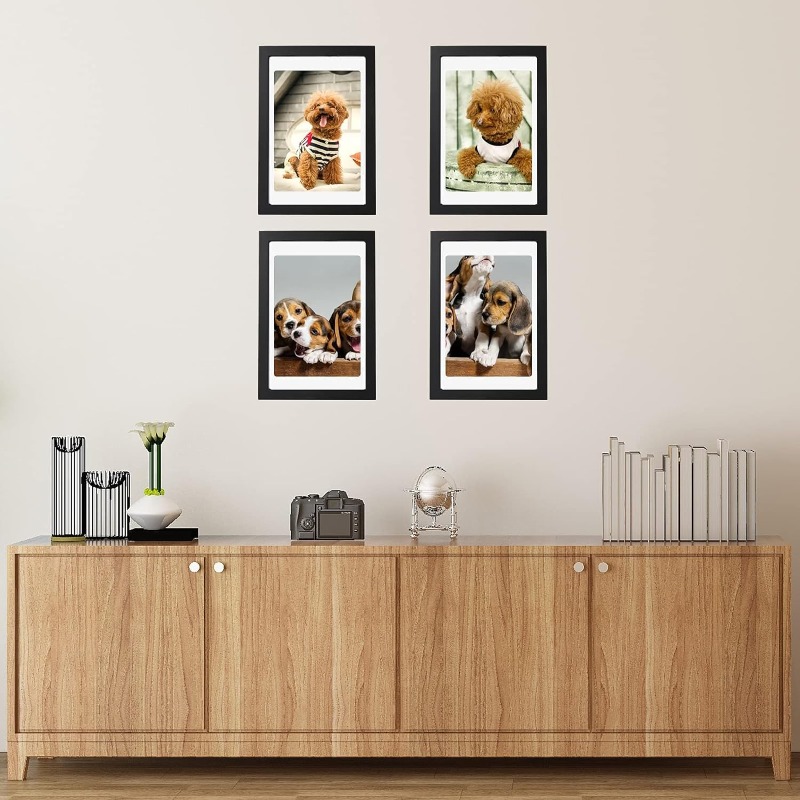 5-Piece Set A4 Black Wooden Ph - Engraved Wood Frame review and price