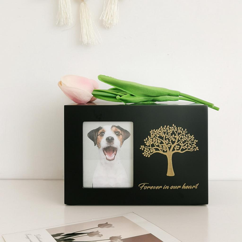 Cremation Urn for Dogs Funeral - Engraved Wood Frame review and price