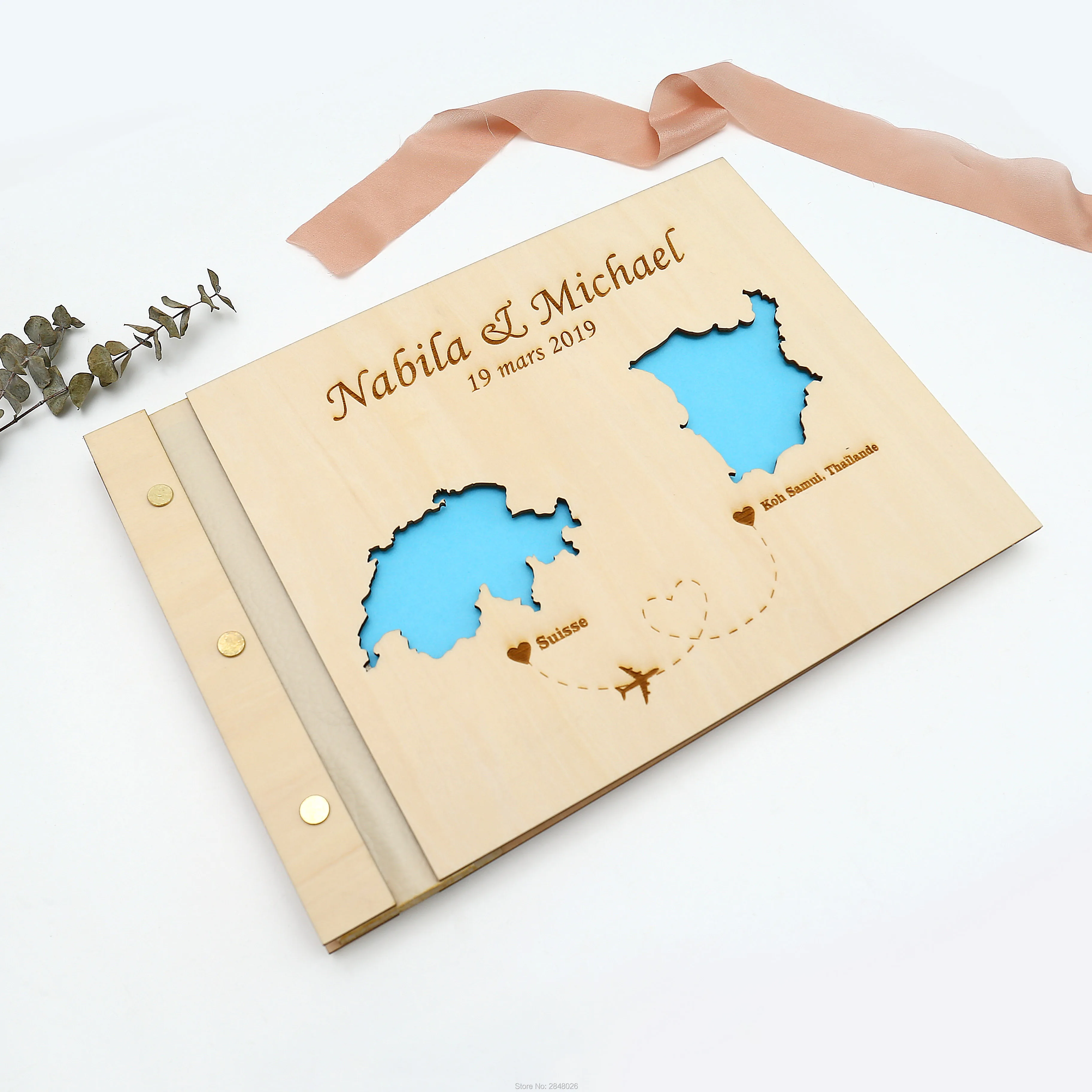 Rustic engraved wedding guestb - Custom Star Map review and price