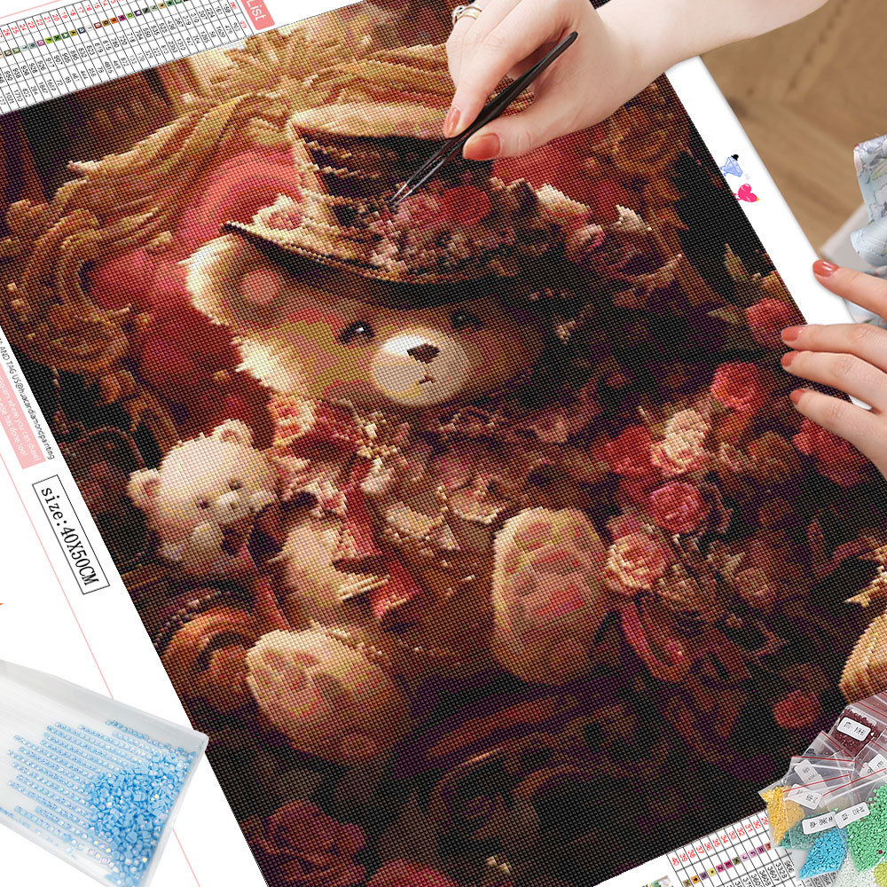 Frameless, Cartoon Diamond Pai - Photo Mosaic Print review and price