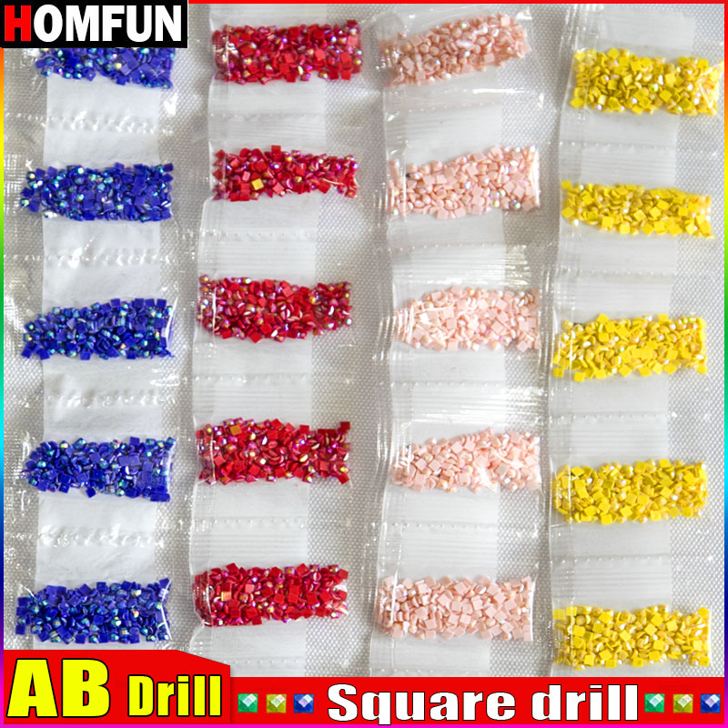 HOMFUN AB Square Drill DIY Dia - Photo Mosaic Print review and price