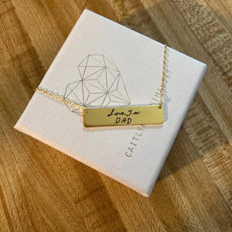 Custom Handwriting Name Bar Pe - Handwriting Necklace Bar review and price