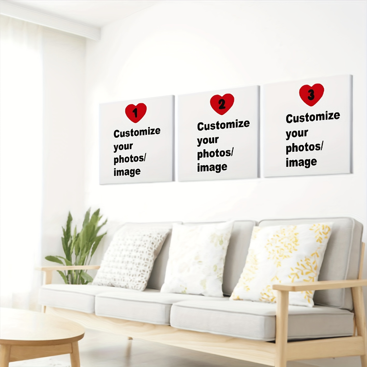 3pcs/set Custom Square Canvas  - Pet Portrait Custom review and price