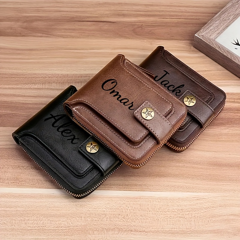 Custom Name Men's Wallet Gift  - Personalized Name Box review and price