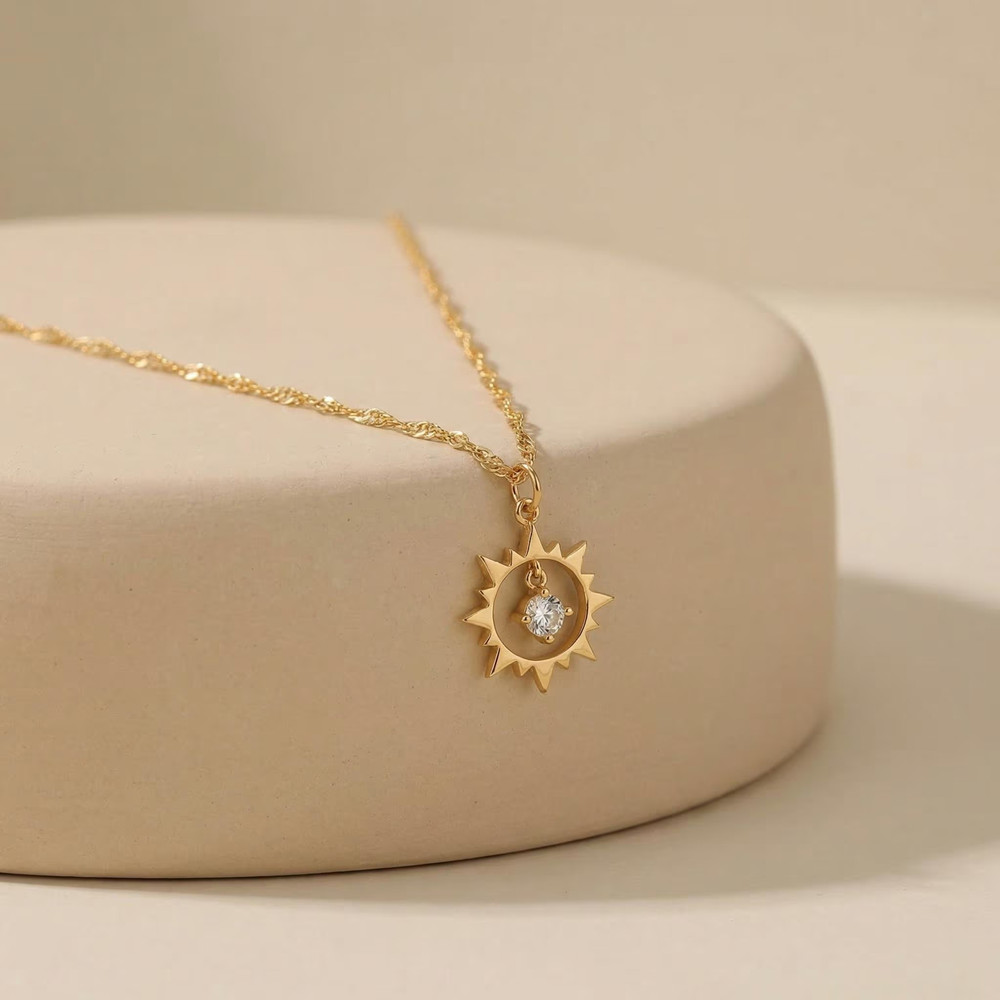 Custom Vintage Sun Necklace St - Birth Flower Necklace review and price