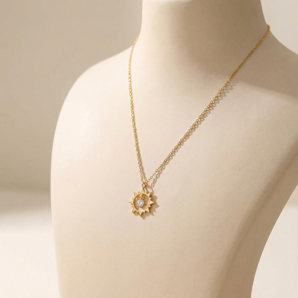 Custom Vintage Sun Necklace St - Birth Flower Necklace review and price
