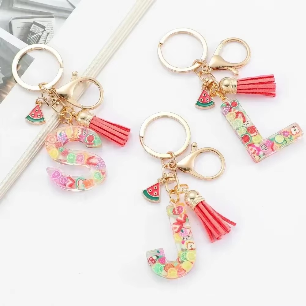 Personalized A-Z Key Ring Buck - Monogram Keychain Leather review and price