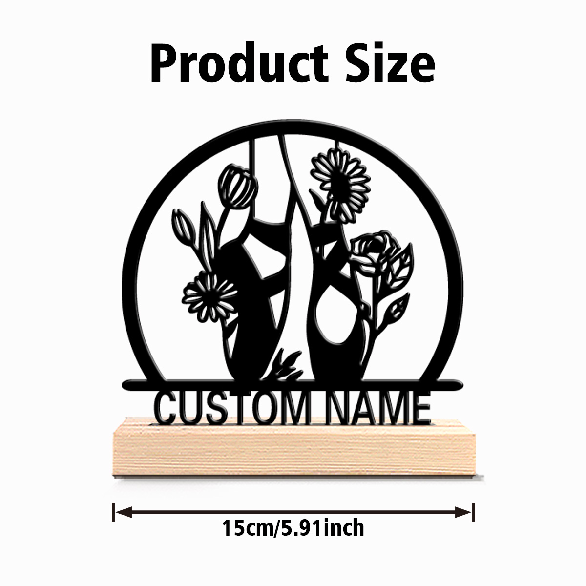 1pc beautiful personalized bal - Engraved Wood Frame review and price