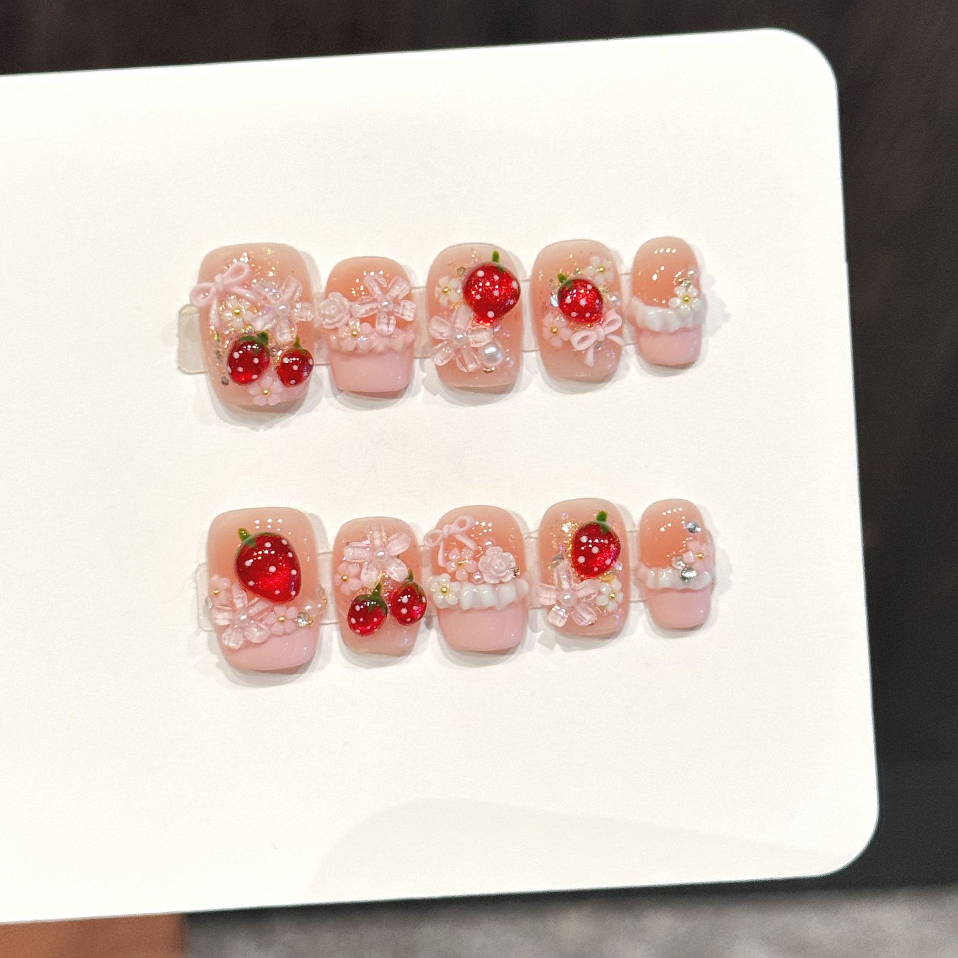 10pcs Cute Red Strawberry Pres - Pressed Flower Art review and price
